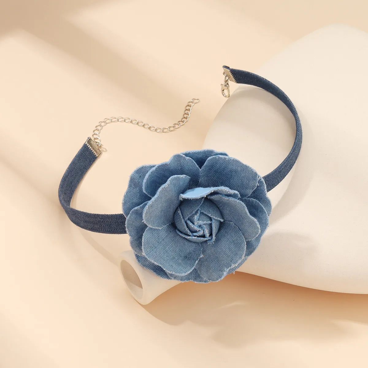 Simple Style Commute Flower Alloy Patchwork Women'S Choker