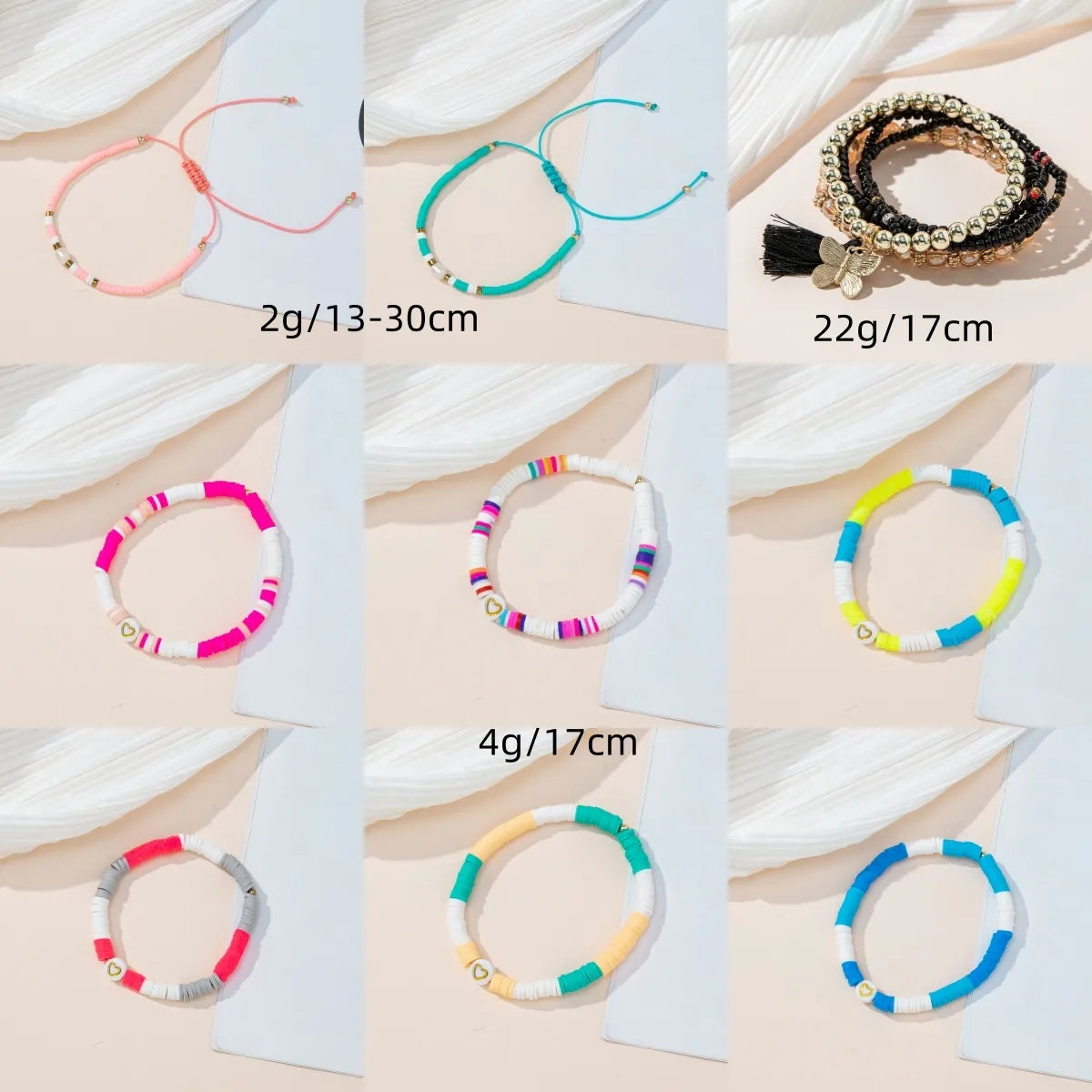 Simple Style Commute Geometric Alloy Soft Clay Wholesale Bracelets