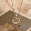 Simple Style Commute Geometric Devil'S Eye Copper 18k Gold Plated Zircon Jewelry Set In Bulk