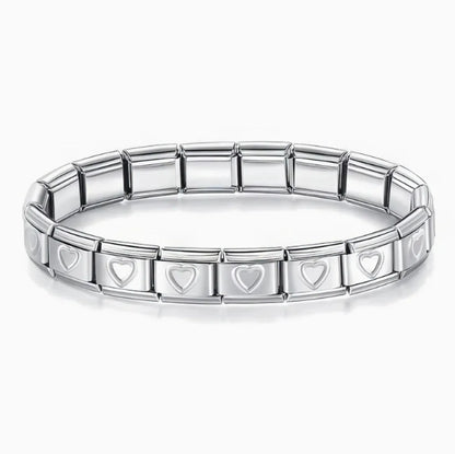 Simple Style Commute Heart Shape 304 Stainless Steel Bracelets In Bulk