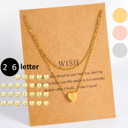 Simple Style Commute Heart Shape Stainless Steel Copper Plating 18k Gold Plated Pendant Necklace