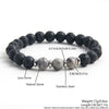 Simple Style Commute Hexagram 304 Stainless Steel Natural Stone Beaded Handmade Men'S Bracelets