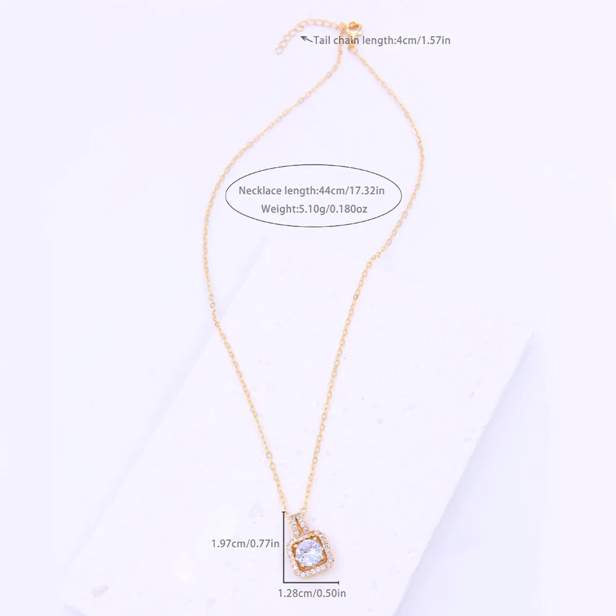 Simple Style Commute Hexagram Water Droplets Hot Air Balloon Copper 18k Gold Plated Zircon Pendant Necklace In Bulk