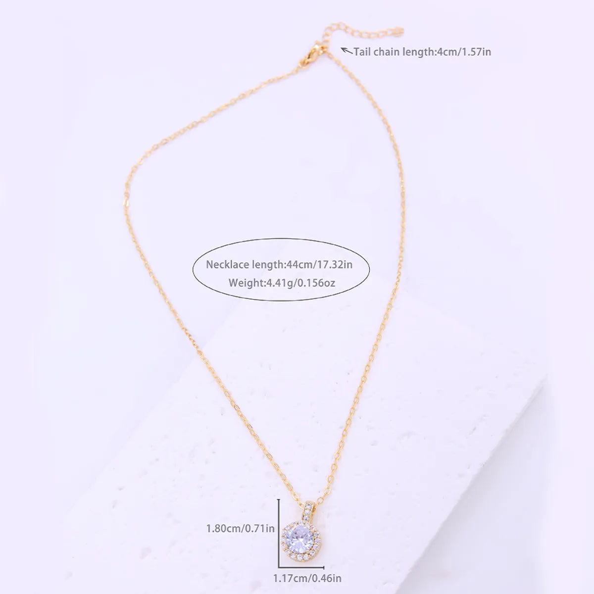 Simple Style Commute Hexagram Water Droplets Hot Air Balloon Copper 18k Gold Plated Zircon Pendant Necklace In Bulk