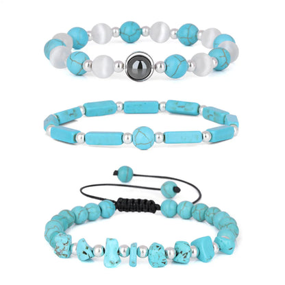 Simple Style Commute Irregular Natural Stone Beaded Bracelets