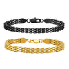 Simple Style Commute Mesh 201 Stainless Steel Plating Braid 18K Gold Plated Men'S Bracelets