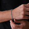 Simple Style Commute Mesh 201 Stainless Steel Plating Braid 18K Gold Plated Men'S Bracelets