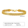 Simple Style Commute Mesh 201 Stainless Steel Plating Braid 18K Gold Plated Men'S Bracelets