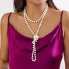 Simple Style Commute Round Imitation Pearl Beaded Women'S Necklace