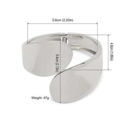 Simple Style Commute Solid Color Alloy Plating Gold Plated Women's Bangle