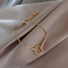 Simple Style Commute Solid Color Alloy Patchwork Women'S Bracelets