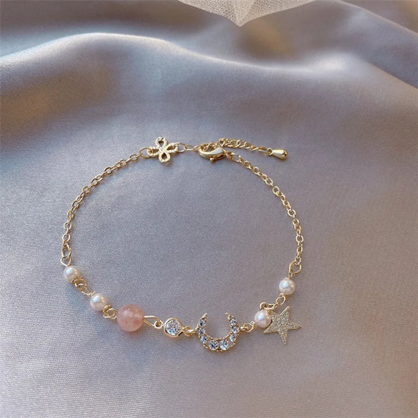 Simple Style Commute Solid Color Alloy Patchwork Women'S Bracelets