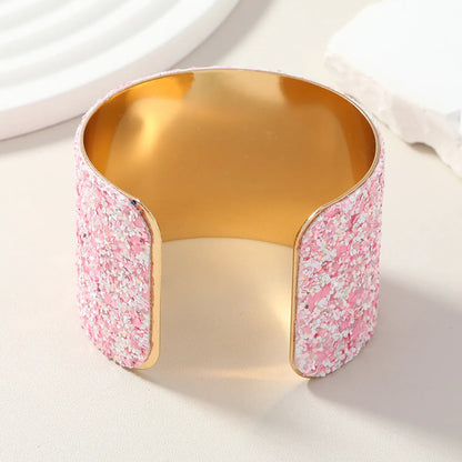 Simple Style Commute Solid Color Alloy Women's Bangle