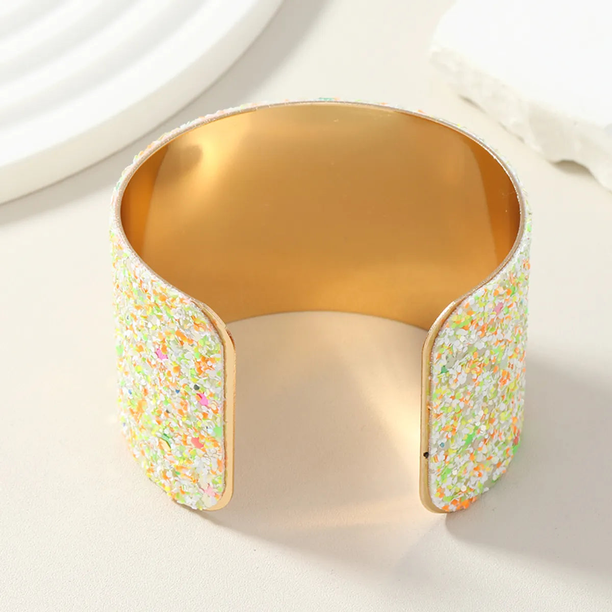 Simple Style Commute Solid Color Alloy Women's Bangle