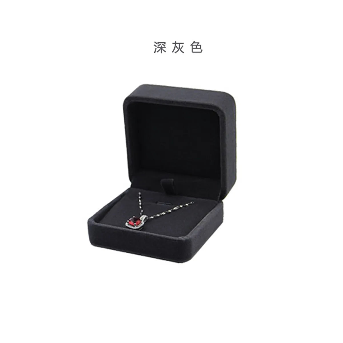 Simple Style Commute Solid Color Cloth Jewelry Boxes