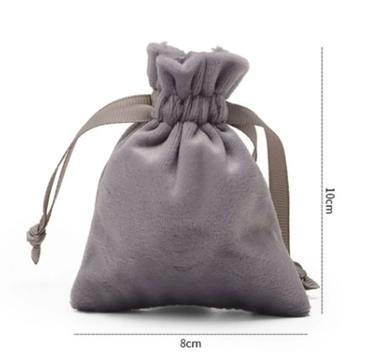 Simple Style Commute Solid Color Flannel Jewelry Packaging Bags