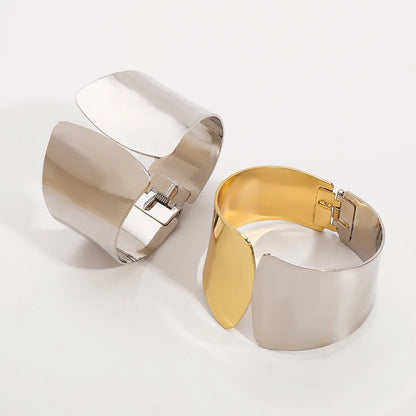 Simple Style Commute Solid Color Iron Wholesale Bangle