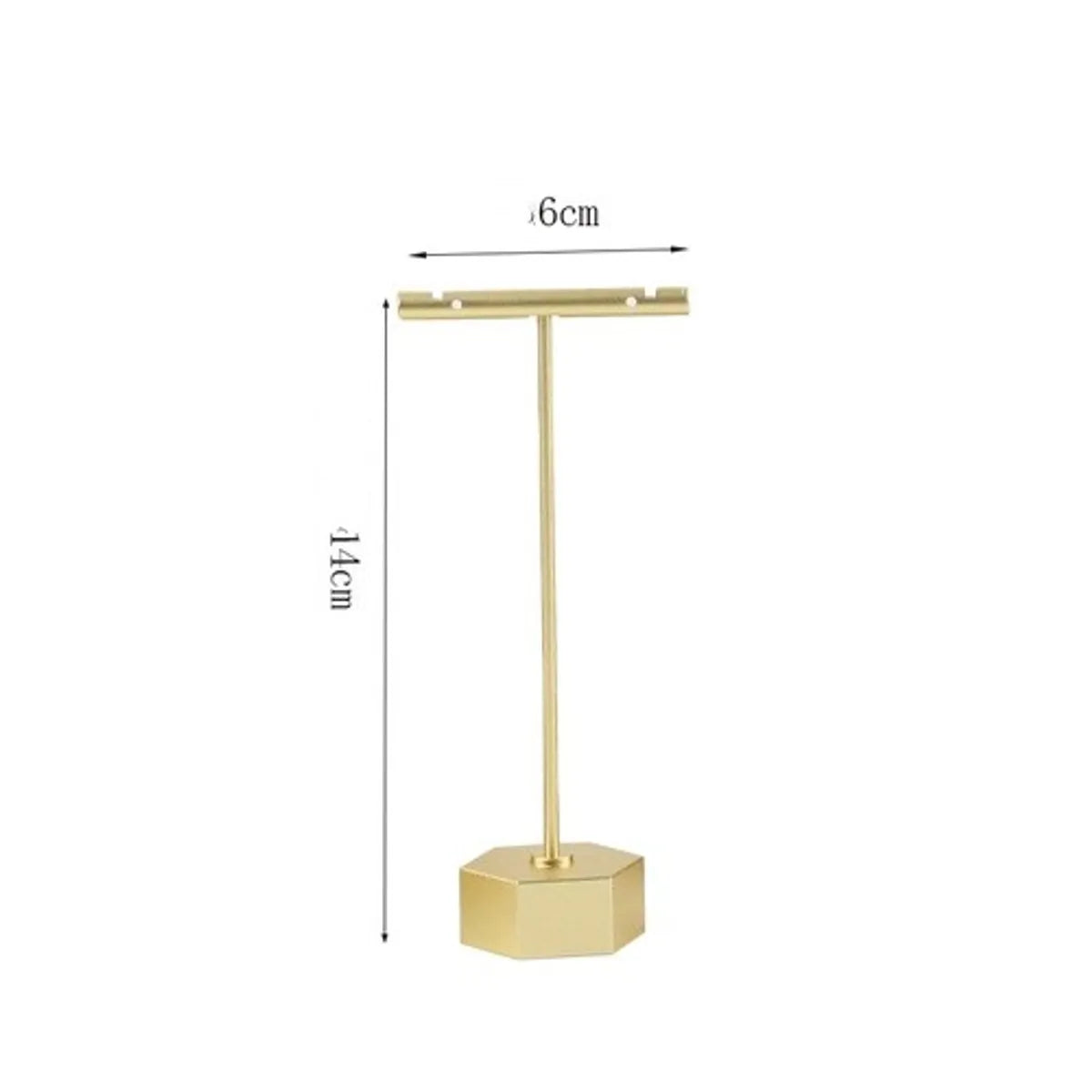 Simple Style Solid Color Metal Jewelry Rack