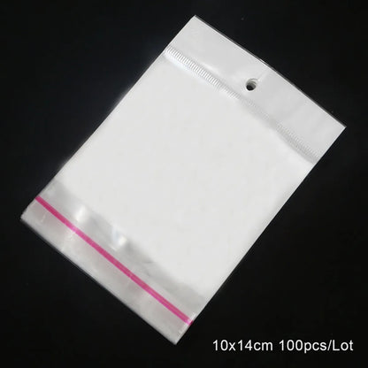 Simple Style Commute Solid Color Plastic Jewelry Packaging Bags