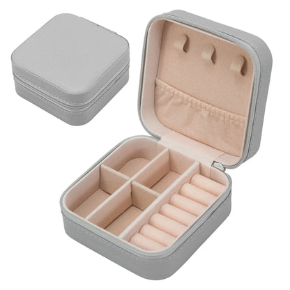 Simple Style Commute Solid Color Pu Leather Jewelry Boxes