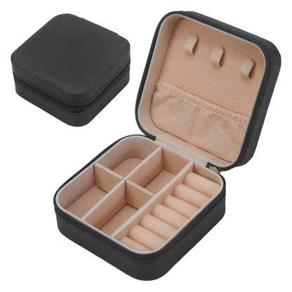 Simple Style Commute Solid Color Pu Leather Jewelry Boxes