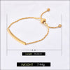 Simple Style Commute Solid Color Stainless Steel Plating 18k Gold Plated Bracelets
