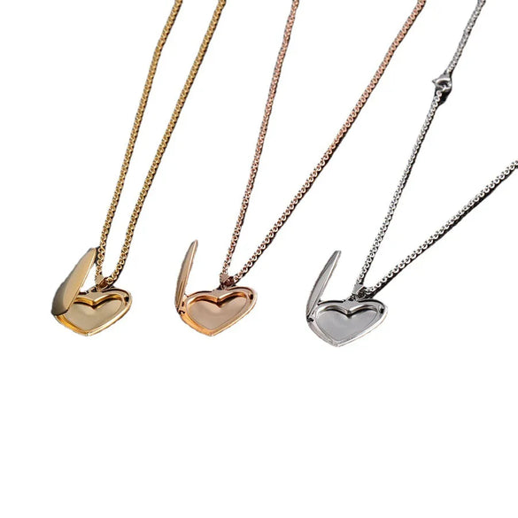 Wholesale Jewelry Simple Style Commute Customization Laser Engraving Solid Color Stainless Steel Plating Pendant Necklace