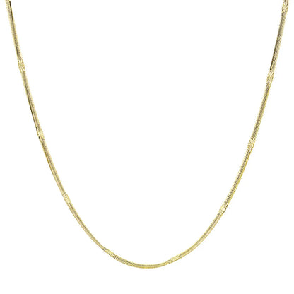 Wholesale Jewelry Simple Style Commute Solid Color Titanium Steel 18K Gold Plated Irregular Plating Necklace