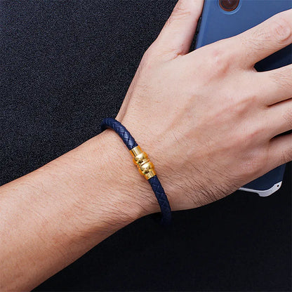 Simple Style Commute Solid Color Titanium Steel Plating 18K Gold Plated Men'S Bangle