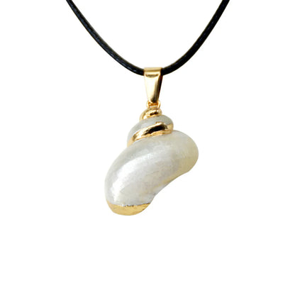 Simple Style Conch Pu Leather Shell Wholesale Pendant Necklace