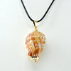 Simple Style Conch Pu Leather Shell Wholesale Pendant Necklace