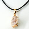 Simple Style Conch Pu Leather Shell Wholesale Pendant Necklace