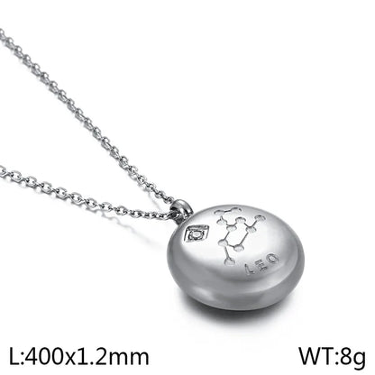 Simple Style Constellation 304 Stainless Steel Women'S Pendant Necklace