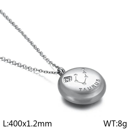 Simple Style Constellation 304 Stainless Steel Women'S Pendant Necklace