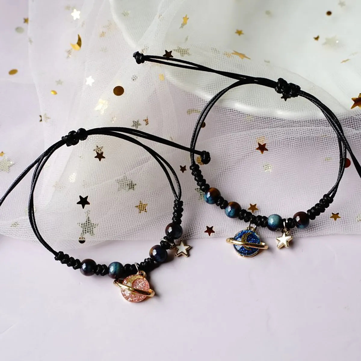 Simple Style Constellation Alloy Star Bracelets