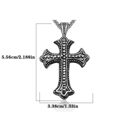 Simple Style Cross 304 Stainless Steel Men'S Pendant Necklace