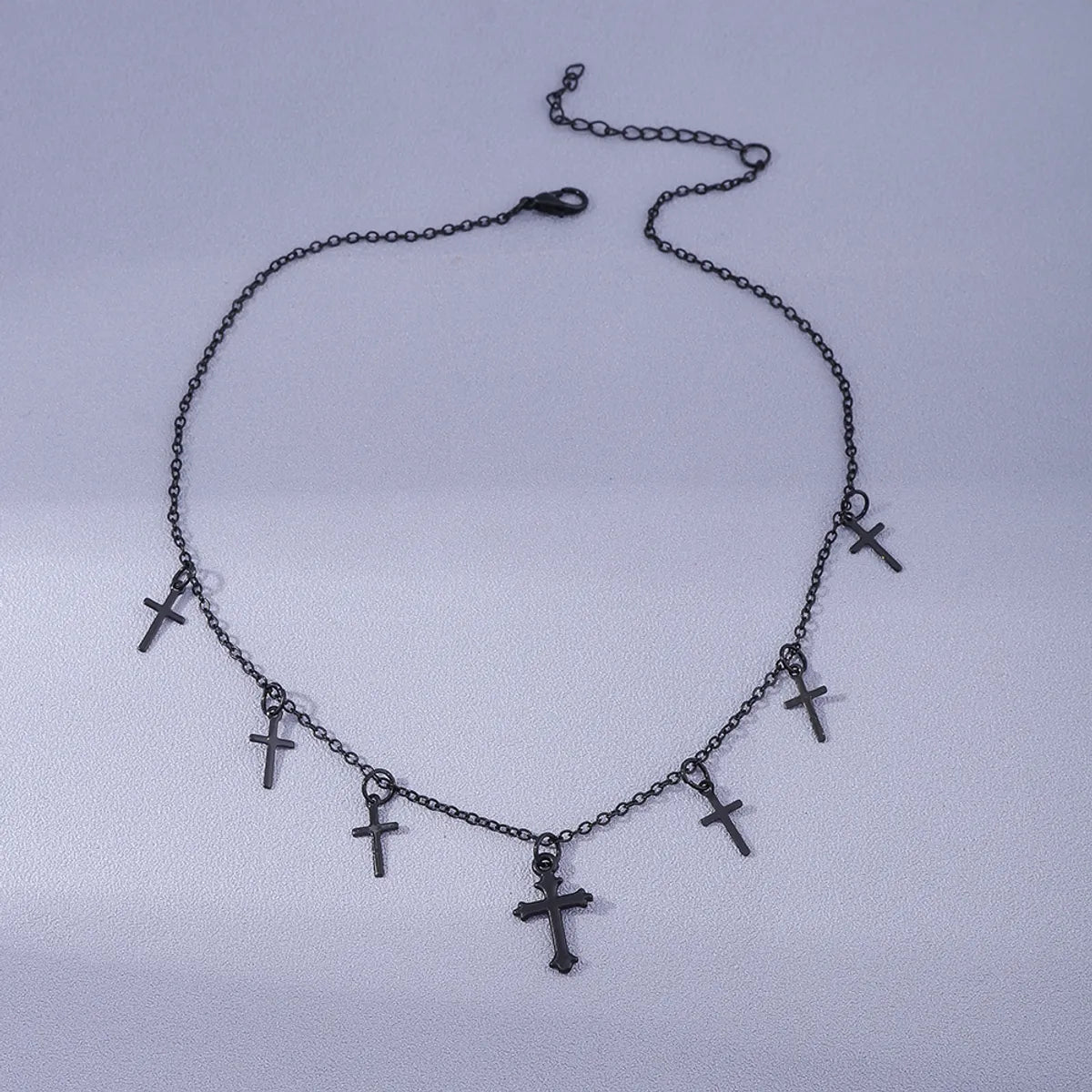 Simple Style Cross Alloy Plating Women's Necklace