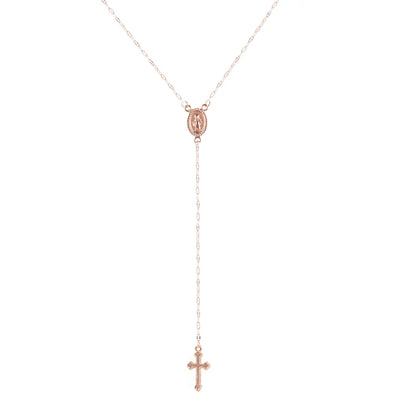 Simple Style Cross Alloy Plating Women's Pendant Necklace