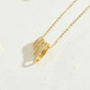 Simple Style Cross Chili Imitation Pearl Shell Copper Inlay Zircon 14K Gold Plated Women'S Pendant Necklace