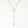 Simple Style Cross Stainless Steel Plating Necklace