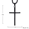 1 Piece Titanium Steel 18K Gold Plated Cross