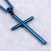 1 Piece Titanium Steel 18K Gold Plated Cross