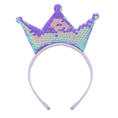 Simple Style Crown Plastic Resin Patchwork Hair Band