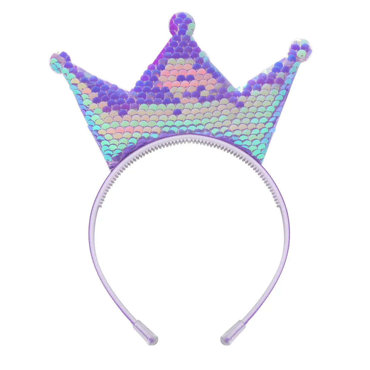 Simple Style Crown Plastic Resin Patchwork Hair Band