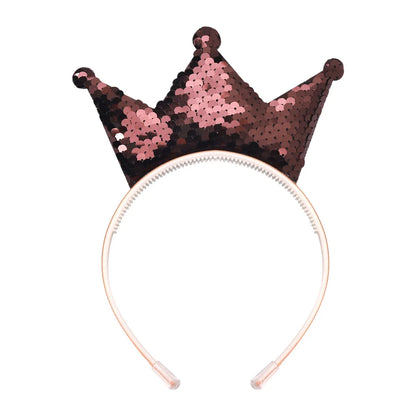 Simple Style Crown Plastic Resin Patchwork Hair Band