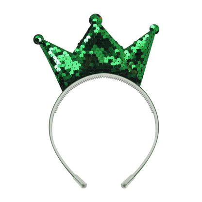 Simple Style Crown Plastic Resin Patchwork Hair Band