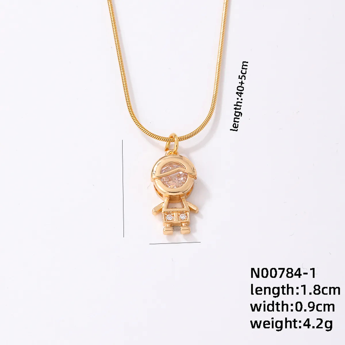 Simple Style Crown Stainless Steel Copper Plating Inlay Pearl Zircon Gold Plated Pendant Necklace