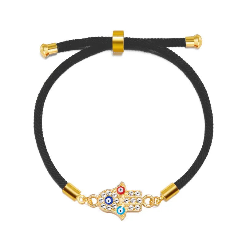 Simple Style Devil'S Eye Alloy Rope Wholesale Bracelets