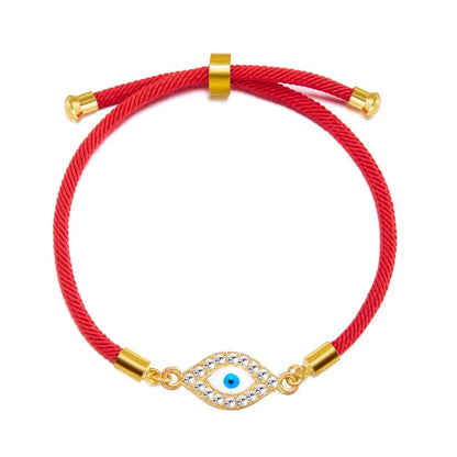 Simple Style Devil'S Eye Alloy Rope Wholesale Bracelets