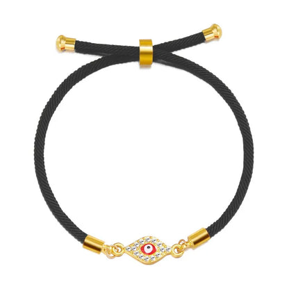 Simple Style Devil'S Eye Alloy Rope Wholesale Bracelets